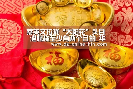 蔡英文拉拢“太阳花”头目 港媒称至少有两个目的_华体会体育官方平台(图3) 华体会app